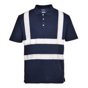 PORTWEST® Iona Hi Vis Navy Polo Shirt - F477