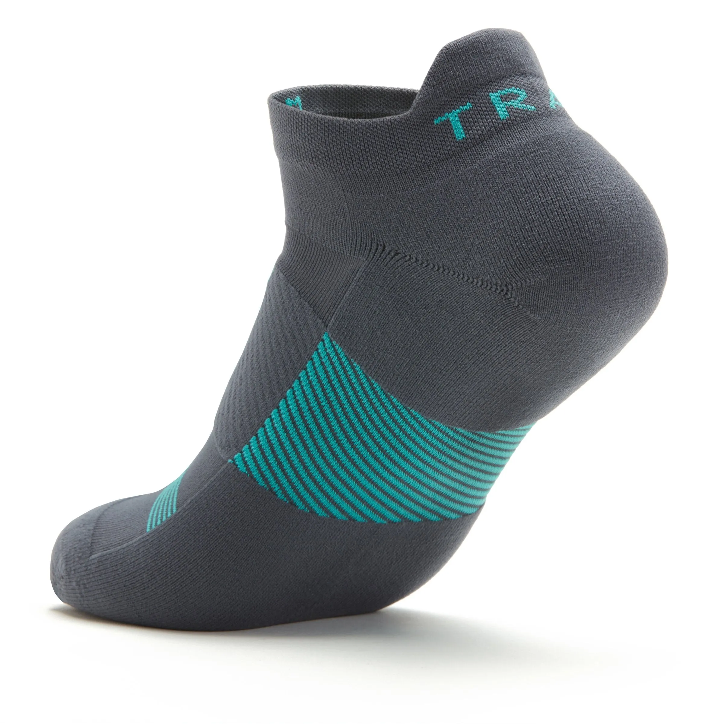 Q-FLOW™ GREY/TEAL ARCH COMPRESSION SOCKS