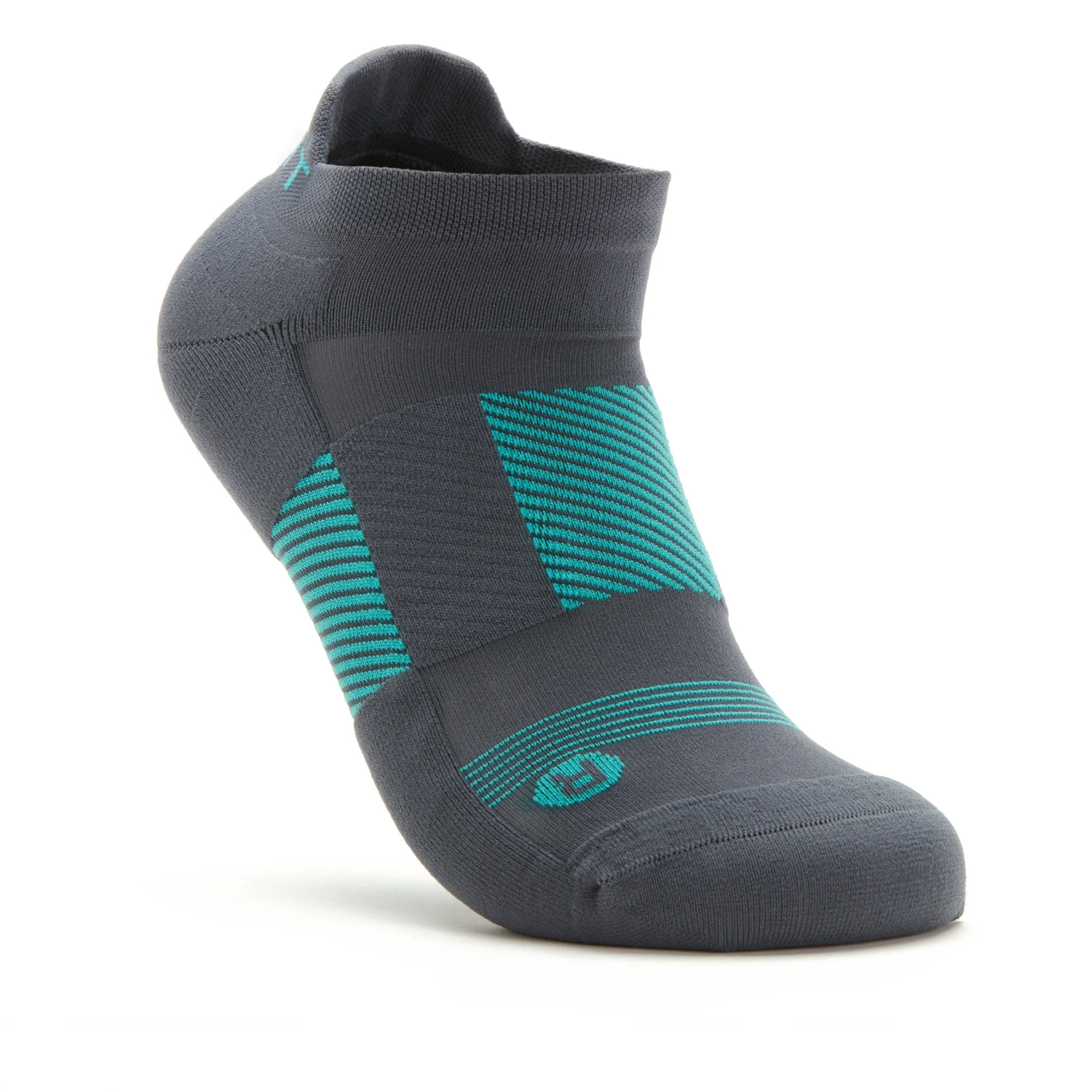 Q-FLOW™ GREY/TEAL ARCH COMPRESSION SOCKS