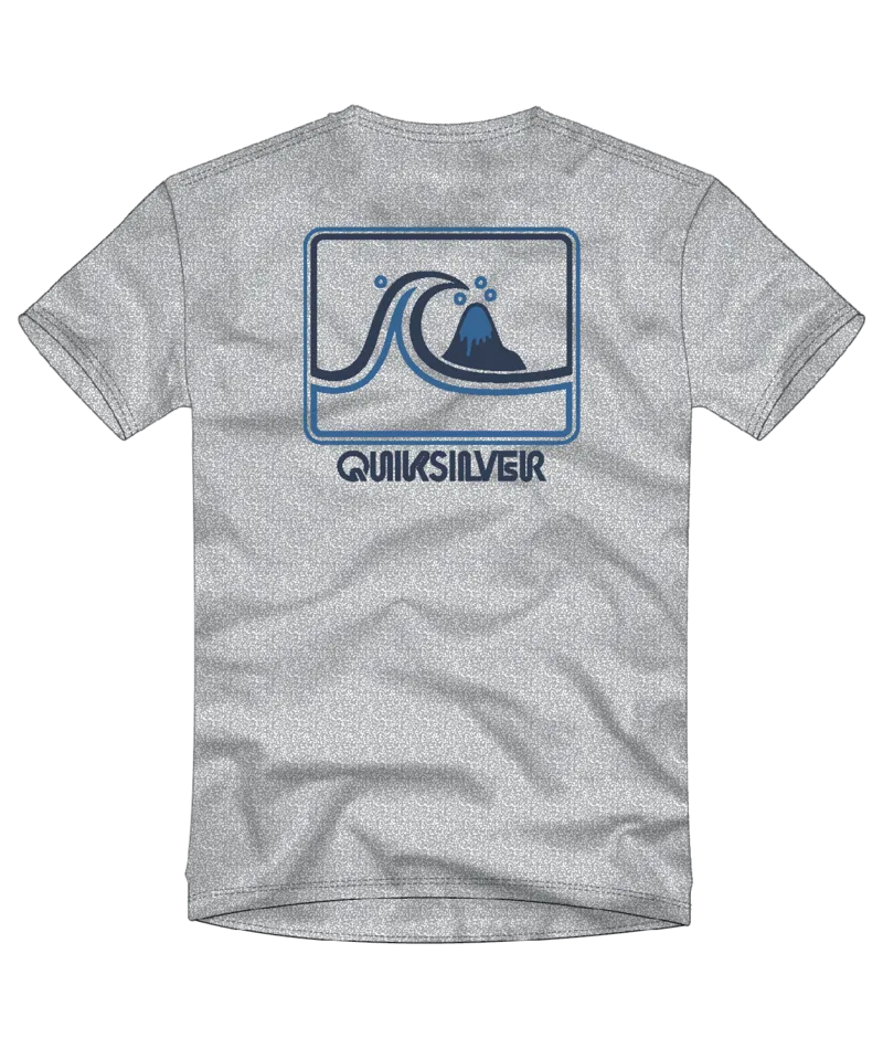 Quiksilver Keep On Tee-Medium Grey Heather