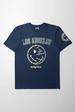 SmileyWolrd Short Sleeve T-Shirt Dark Blue