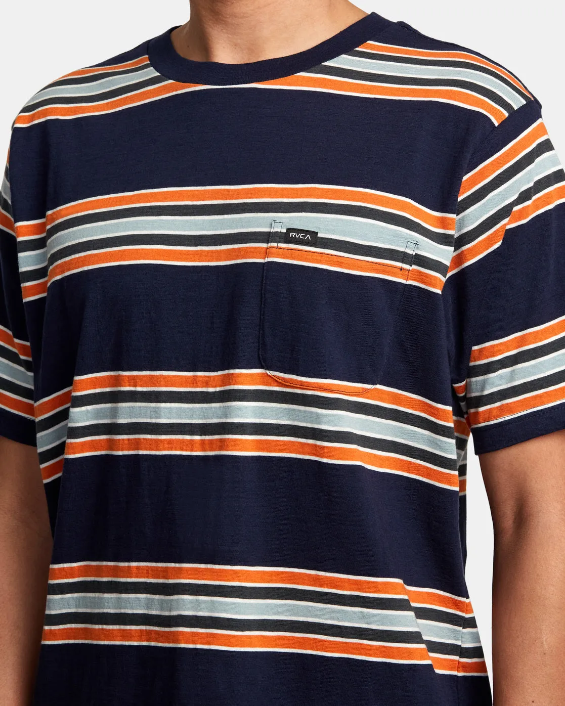 Somedays Stripe Tee - Navy Marine