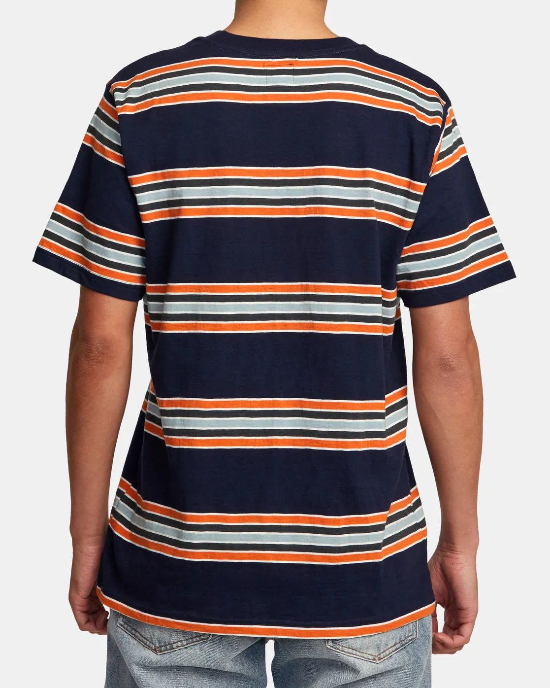 Somedays Stripe Tee - Navy Marine