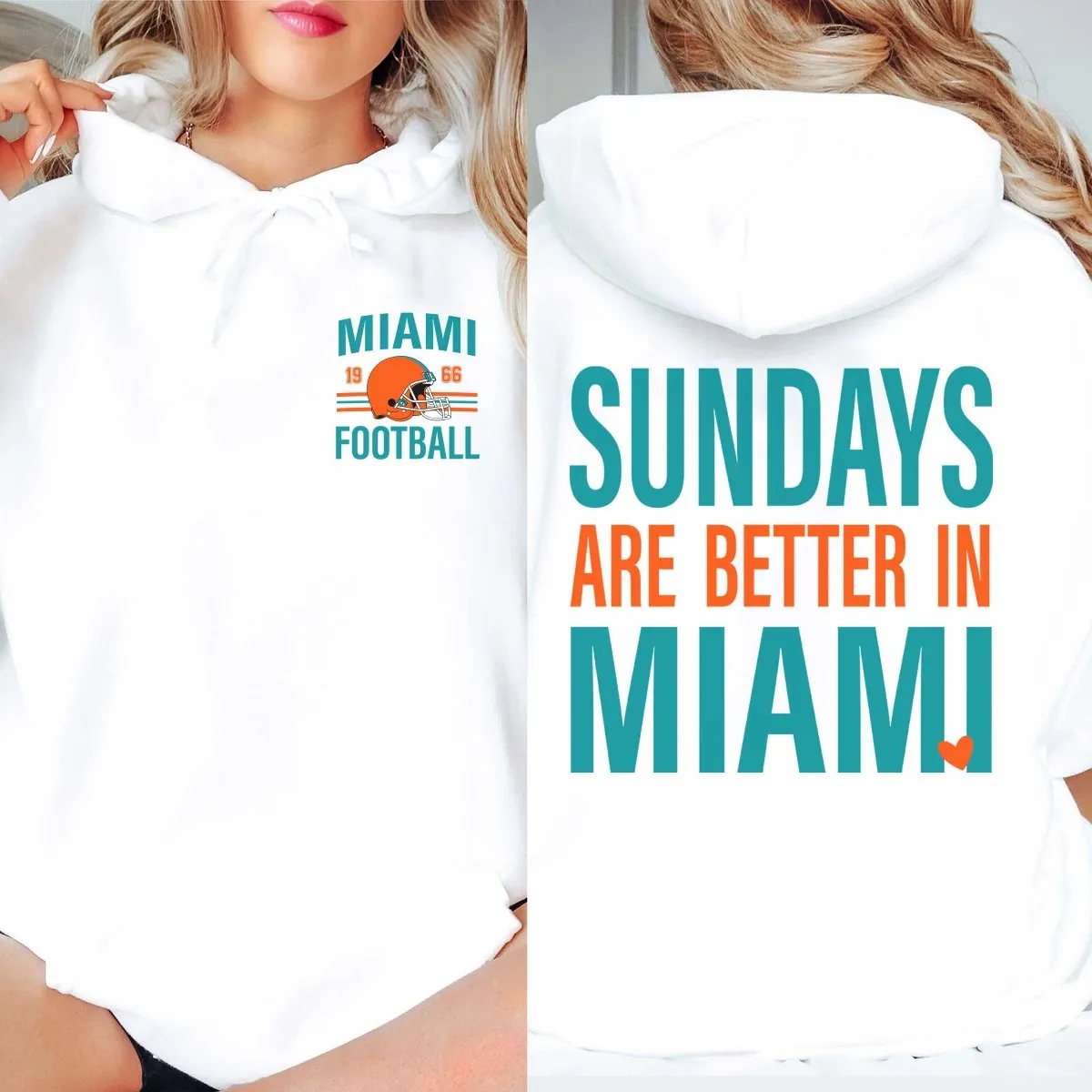 Sundays Are Better In Miami Graphic Hoodie