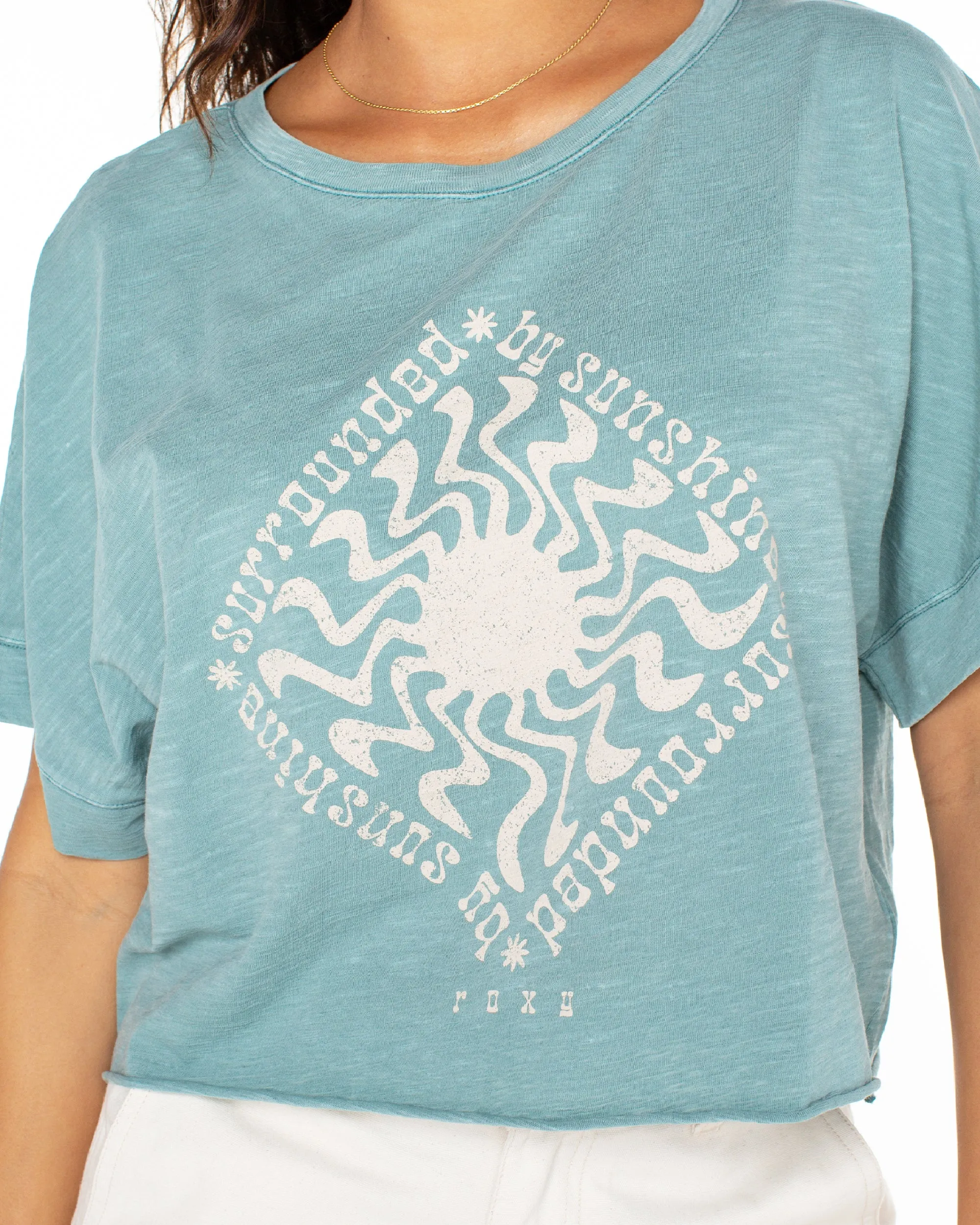 Surrounded By Sunshine T-Shirt - Mineral Blue