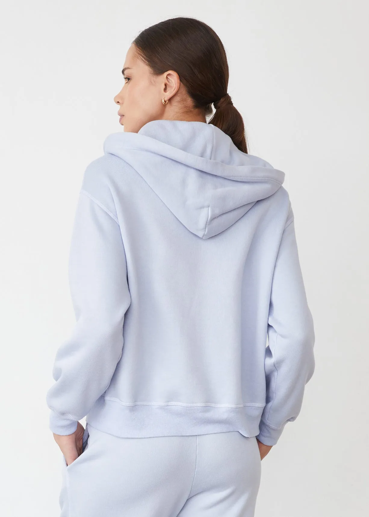 Teddy Fleece Relaxed Zip Up Hoody