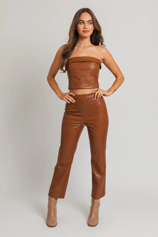 TEEK - Milk Chocolate Corset Tube Top