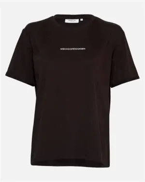 Terina Organic Small Logo Tee - Black/White