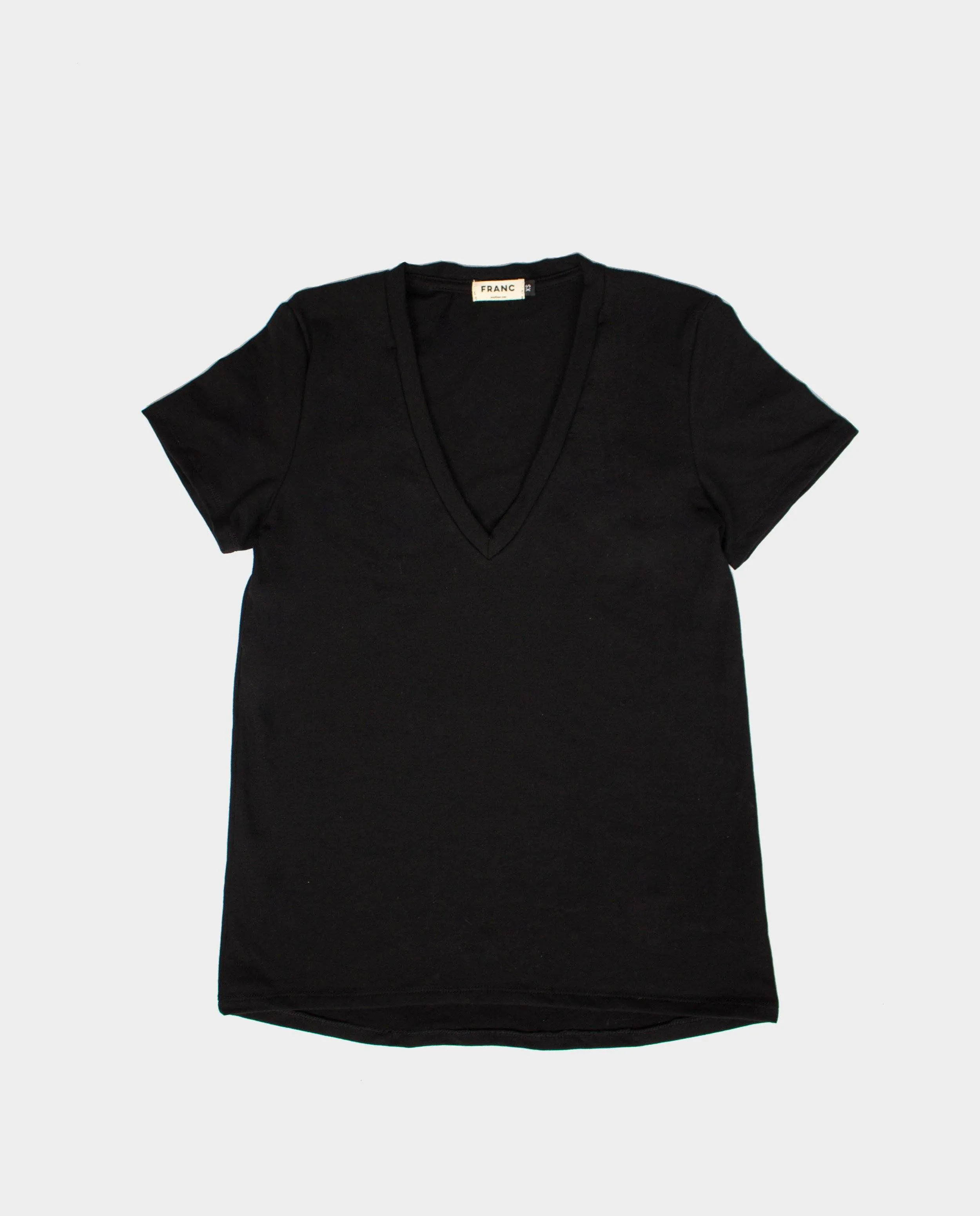 The V-Neck Tee in Black