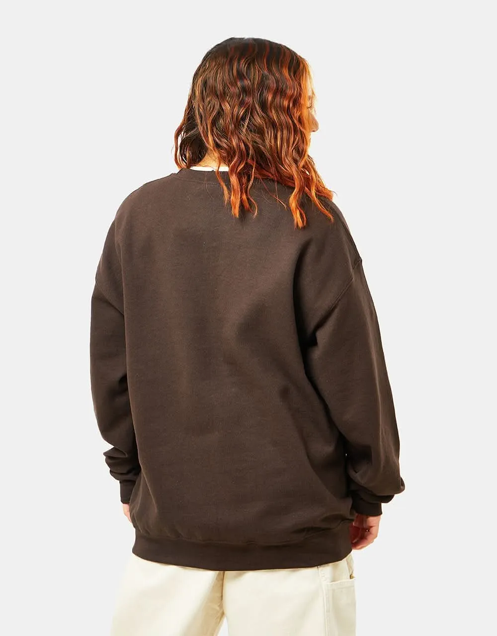 Thrasher Inferno Crewneck - Dark Chocolate