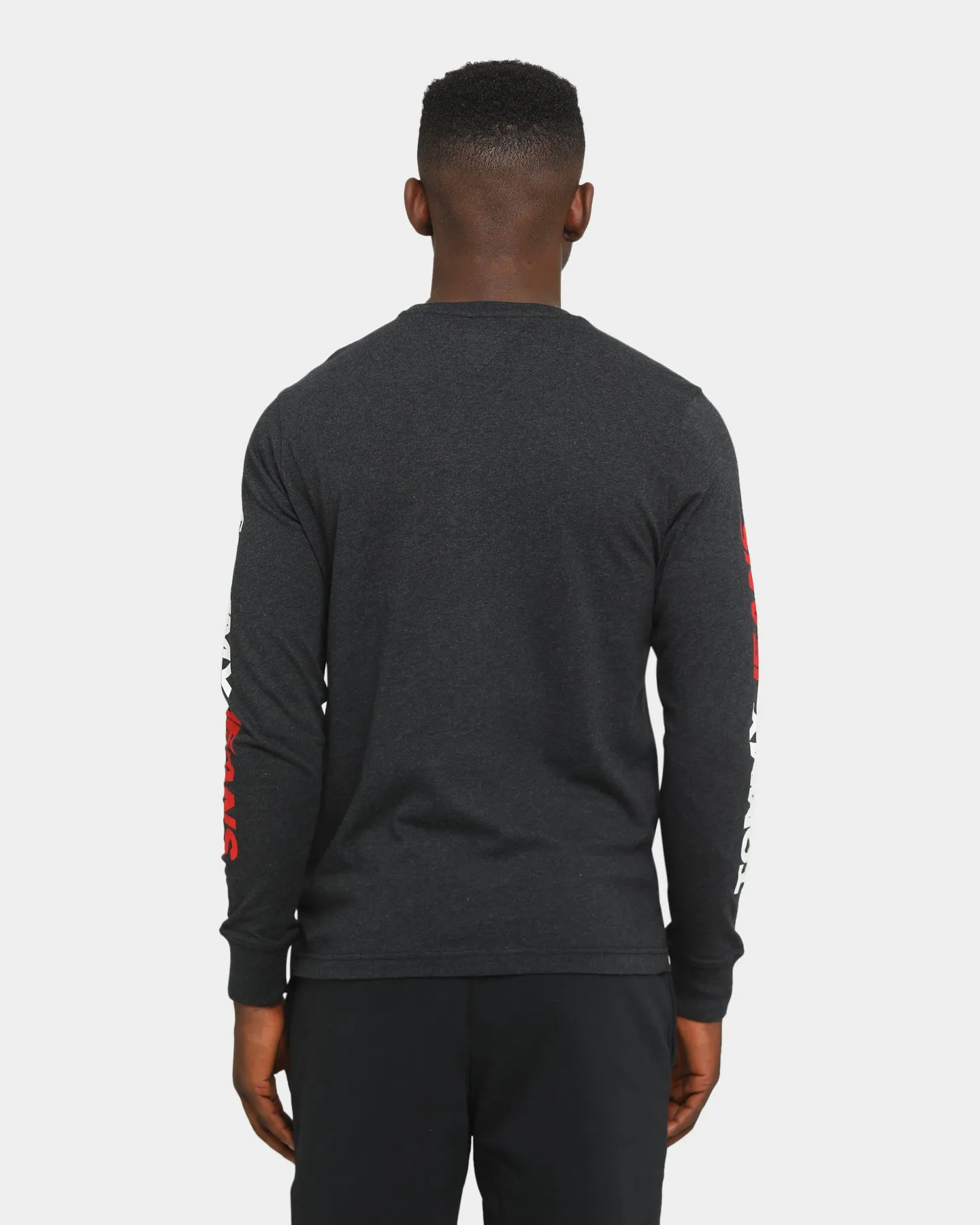 Tommy Jeans Long Sleeve USA T-Shirt Black