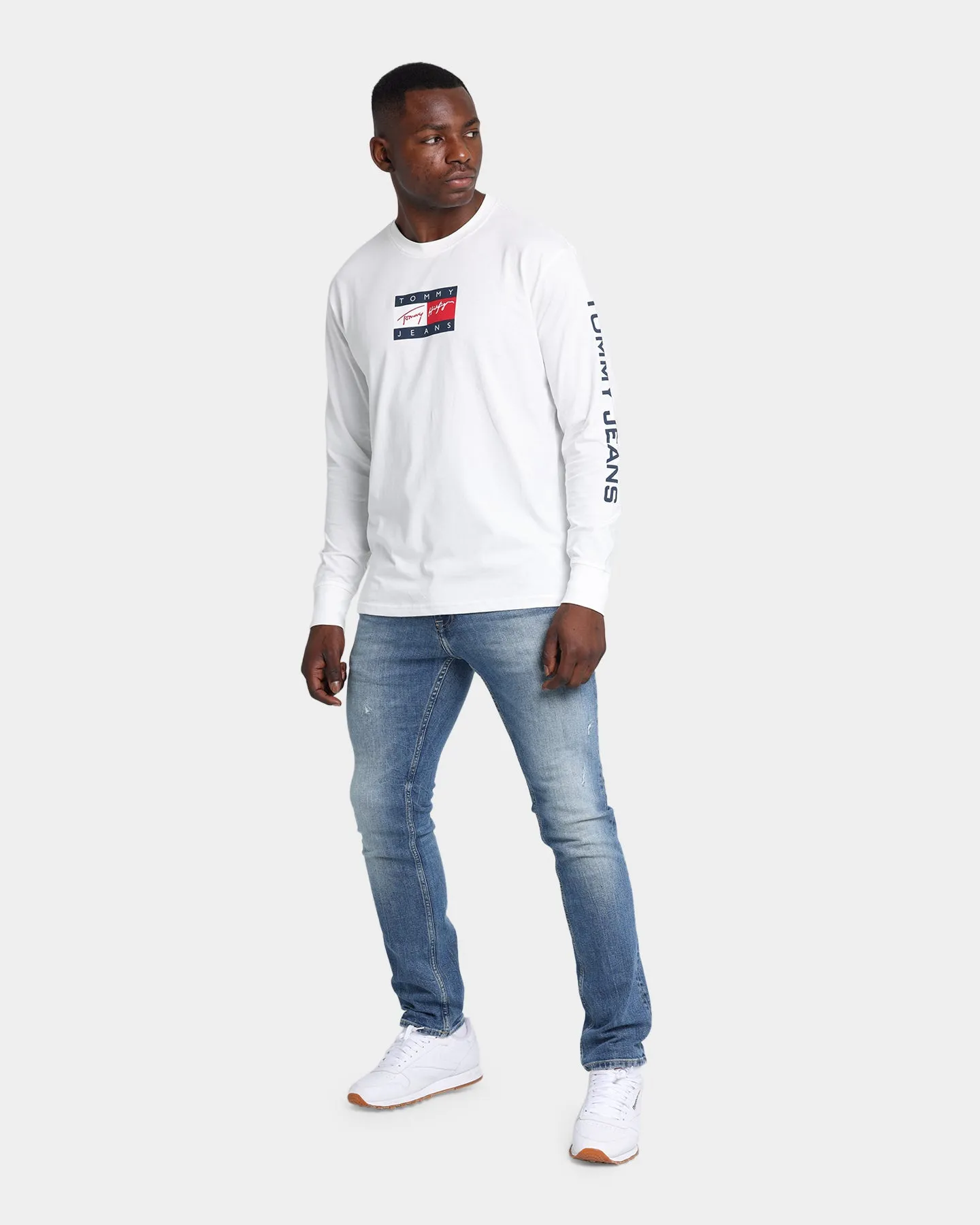 Tommy Jeans Street Archives Long Sleeve T-Shirt Ecru