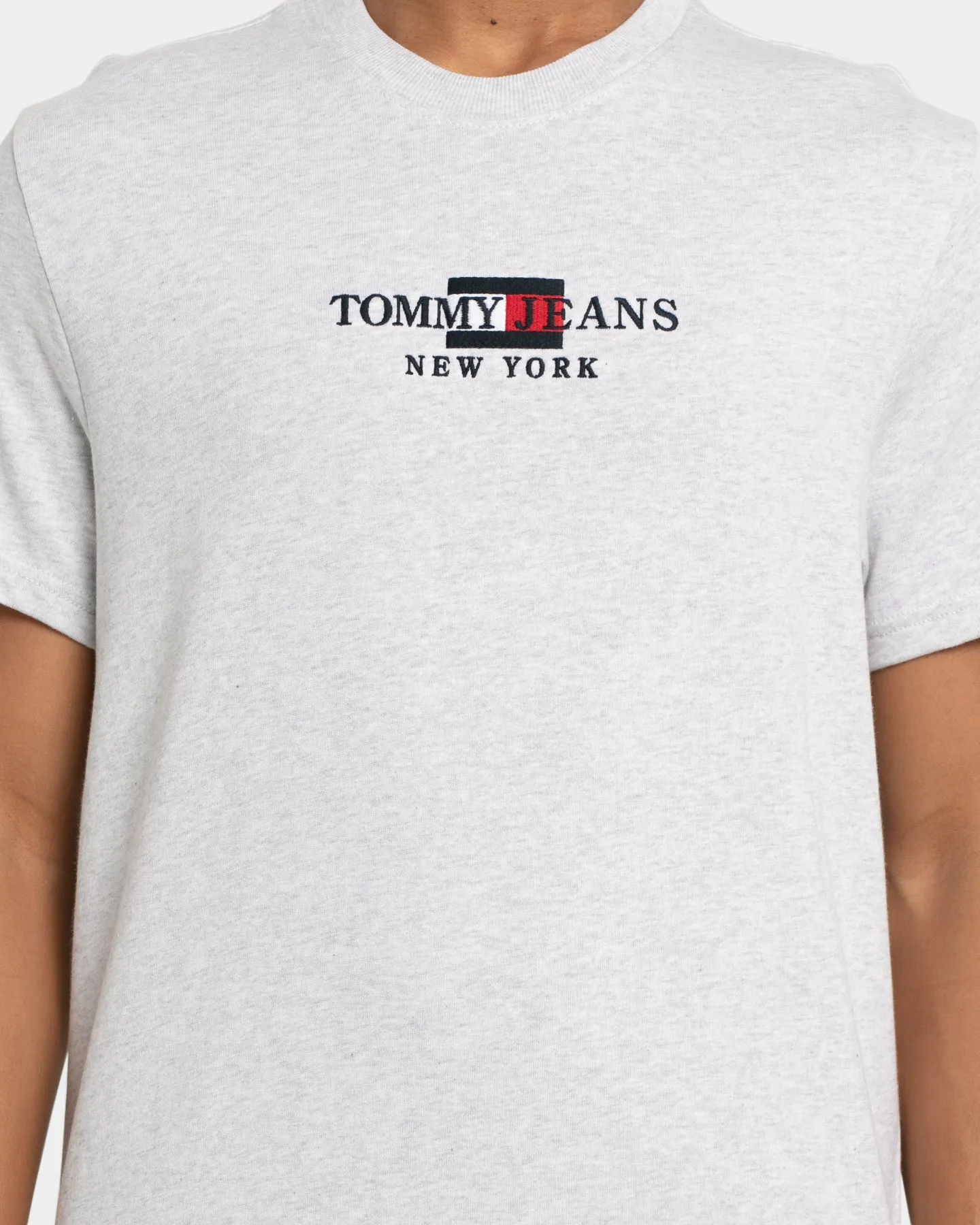 Tommy Jeans Timeless 1 T-Shirt Silver Grey Heather