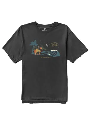 Vissla Soren Wavy West Organic Tee-Phantom